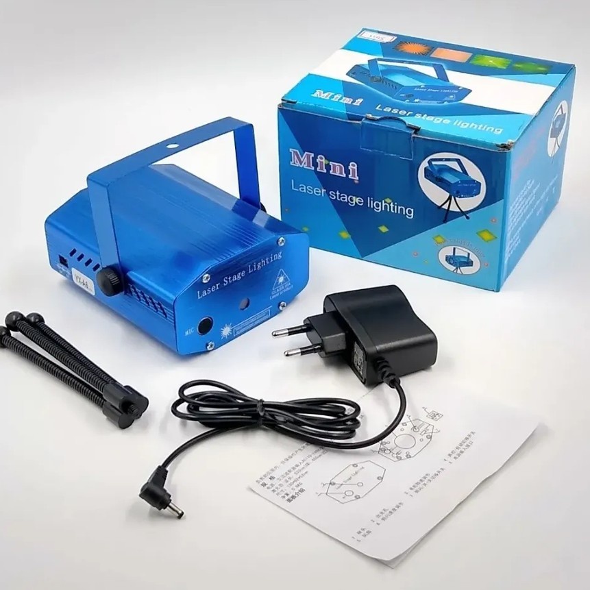 Mini Laser Projetor Led Holográfico Stage Lighting + Fonte Shopee Brasil