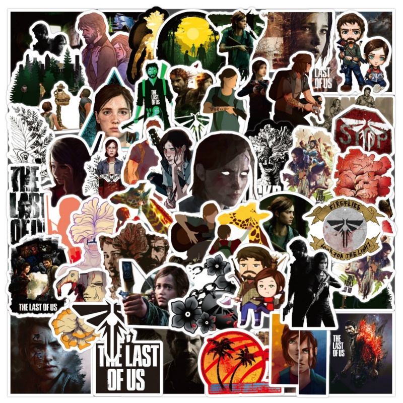 50Pcs The Last of US Game Stickers for Laptop Bike Waterproof Sticker ...