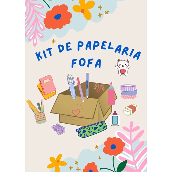 iMimo Shop - Kit Papelaria Fofa Kawaii 15 Pçs - Desconto no Preço