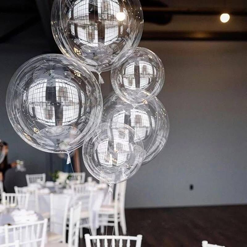 KIT 60 UNIDADES BALÃO BUBBLE 24 POLEGADAS 60CM CRISTAL FESTAS DECORAÇÃO ...