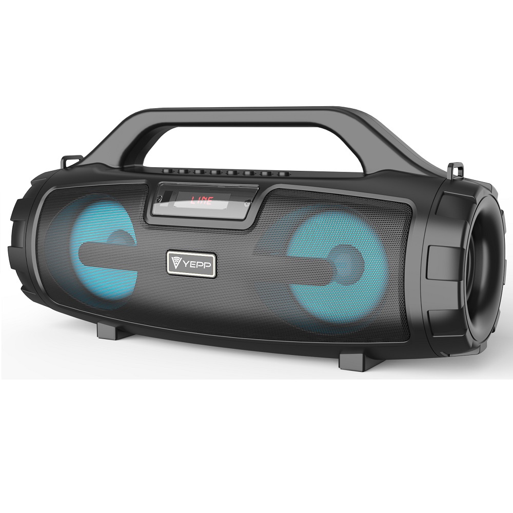 Caixa Som Bluetooth FM Rádio AUX Recarregável Portátil Lazer Festa