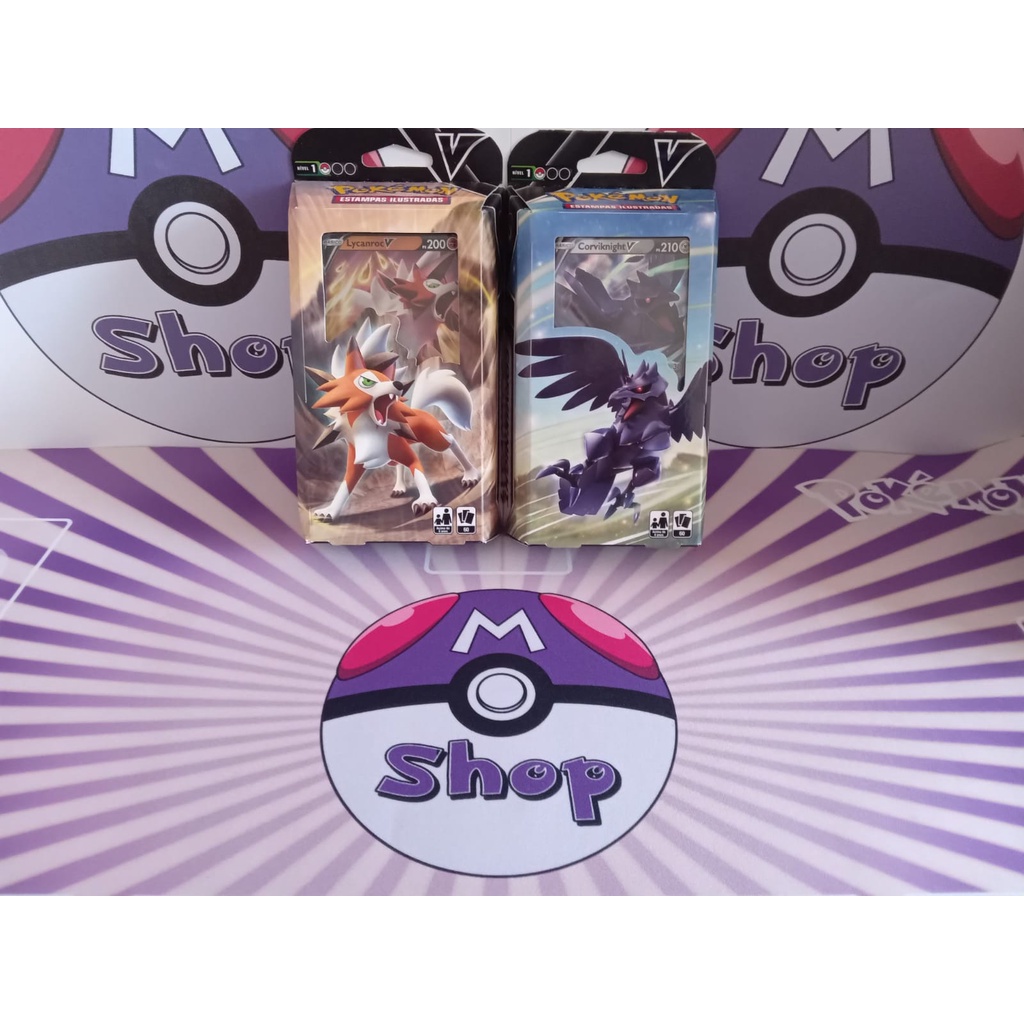 Pokémon Baralho Batalha V Deck Lycanroc V Cartas Pokémon Baralho