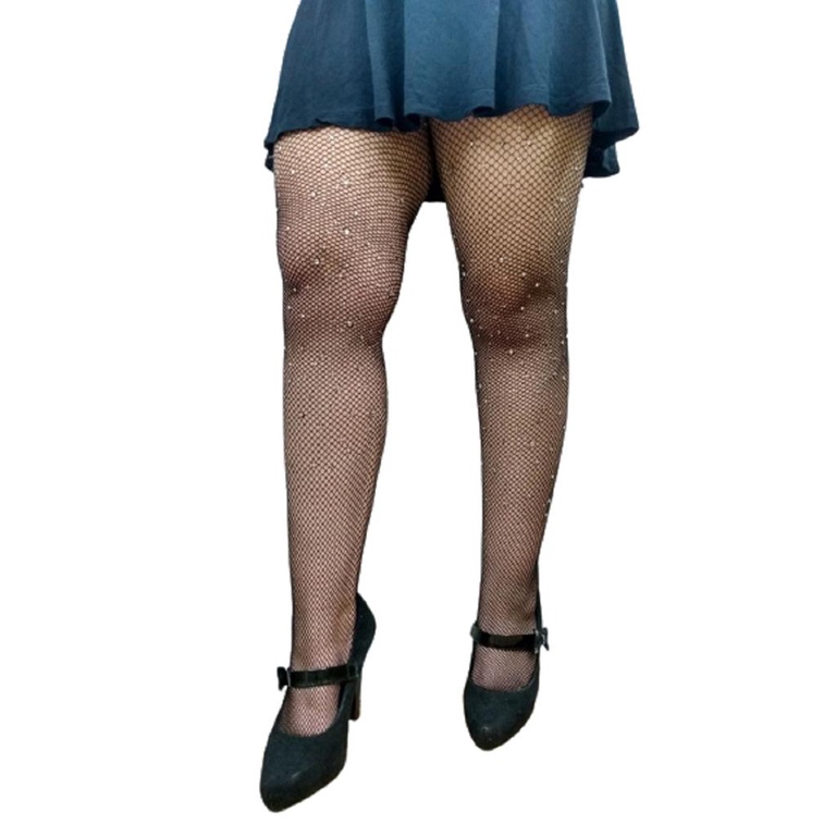 Meia Calca Rastao Trama Aberta Com Pedrarias MRCPE01 | Shopee Brasil