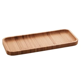 Bandeja De Bambu Hire Retangular Petisqueira Tábua Bandeja de Banheiro 28x11cm Lyor