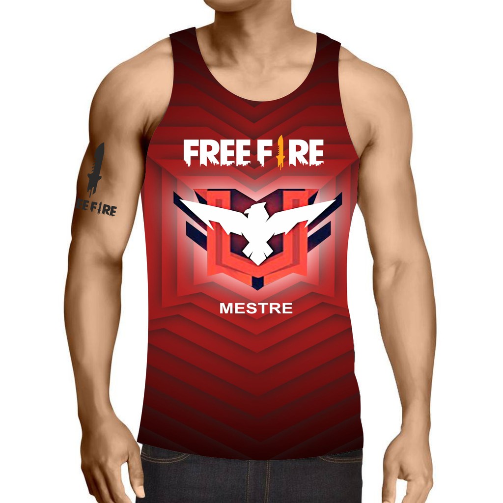 Camiseta free fire mestre ,personalizada com seu nome, estampada