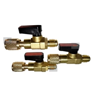 Registro Bola Valvula Esférica 1/4 Refrigeração Manifold 3Un