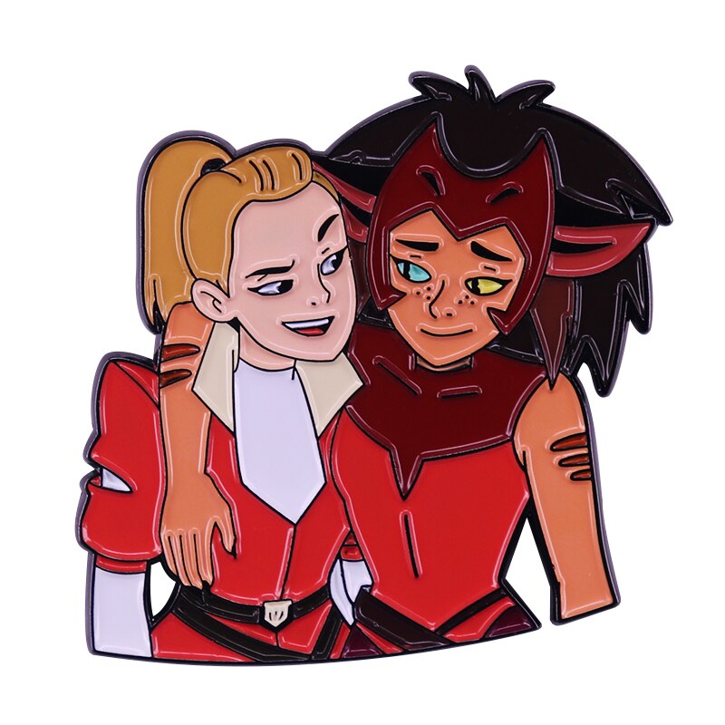 The Princesses Of Power Enamel Pin Shera Catradora Catra Adora Love Brooch Badge Shopee Brasil 