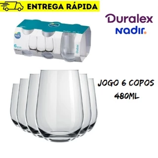 Jogo De Copos De Vidro Com 6 peças 480ml - Dubai Nadir