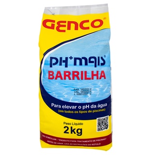 Barrilha Elevador de Ph Mais Genco Para Todos os Tipos de Piscinas Ph Saco 2 kg
