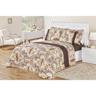 Cobre Leito Naturale Casal Padrao 3 Pecas Micropercal Dhalia