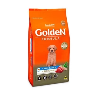 Ração Golden Premier Filhote Cães Carne E Arroz 3Kg