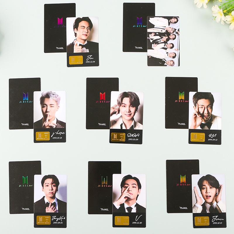 Kpop Bangtan Boys THE FACT 4K Gold Photocard Para Presente Do Exército ...