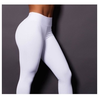 Calça Legging Branca Plus Size Enfermagem Grossa