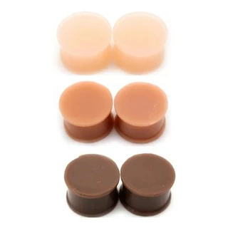 Alargador Silicone Cor De Pele 12mm 14mm 16mm unidade