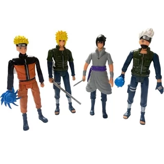 Kit 4 Bonecos Naruto 15cm Articulados Boneco Naruto Uzumaki Sasuke Kakashi Com Acessorio em Oferta na Shopee