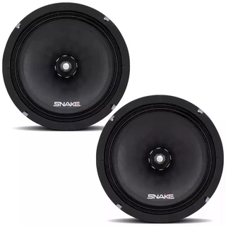 Kit Com 2 Falantes Medio Grave Snake Pro 6 Pol Esv 220 Rms