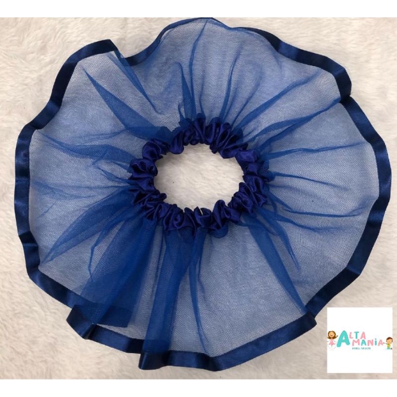 Saia de best sale tule azul escuro