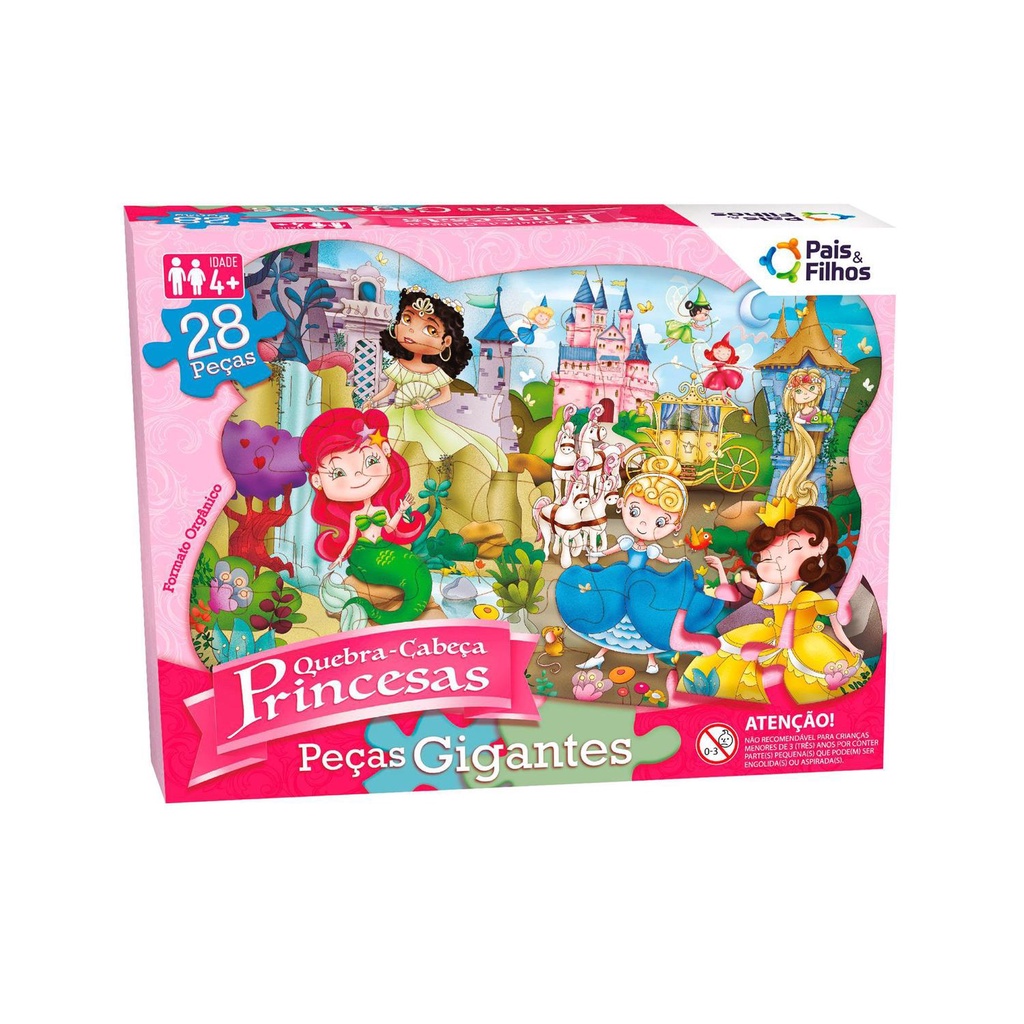Quebra-cabeça grandão Princesas 48 peças - Importados Lili
