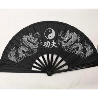 Leque Oriental Grande Dança Kung Fu Tai Chi Chuan em Oferta na Shopee