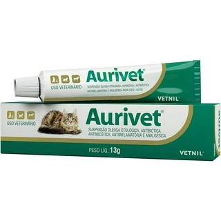 Suspensão Oleosa Otológica Aurivet Vetnil - 13 g