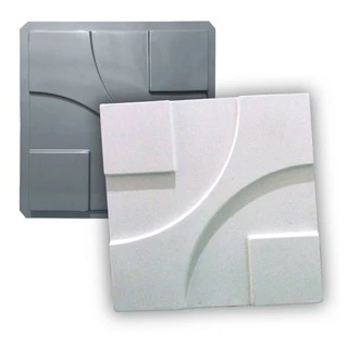 Formas De Gesso 3d/cimento Abs 1,5mm Argo 38,5X38,5 Placa Molde Decorativo Desmoldante Revestimento