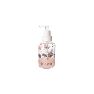 Porta Detergente de Plástico com Válvula 280 ml Borboleta-Branco/Borboleta 2021