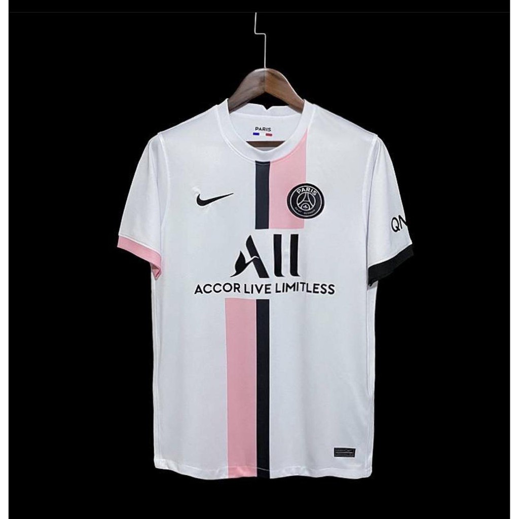 Camisa Paris Saint Germain psg Away Shirt Branca 21/22 em Promoção