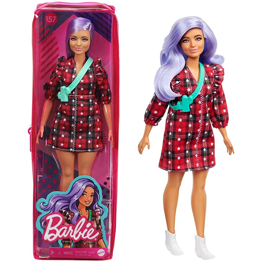 Boneca Barbie - Extra - Barbie Com Saia e Bolsa Roxa - Mattel