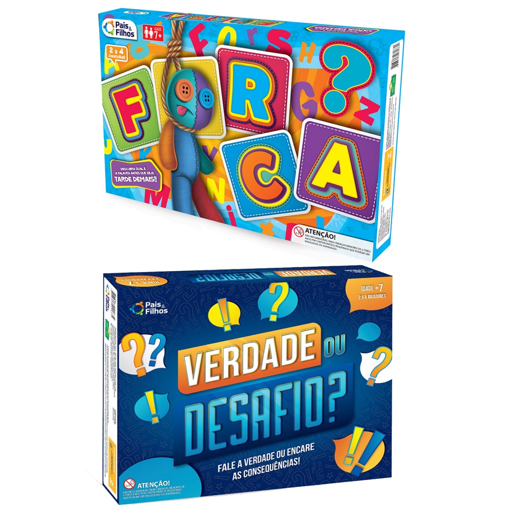 Jogo de Tabuleiro - Verdade ou Desafio - Pais e Filhos