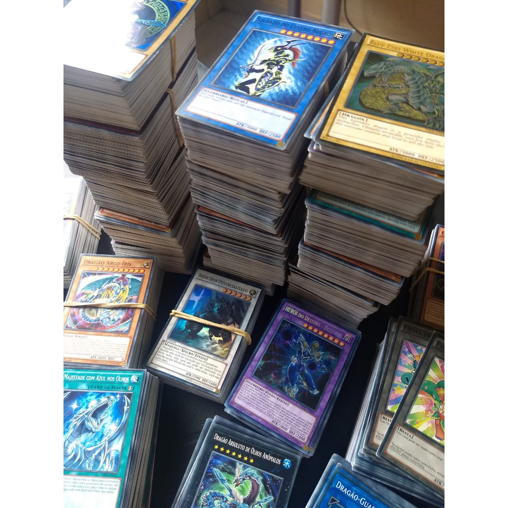 YUGIOH LOTE DE 500 CARTAS ORIGINAIS CONTM CARTAS COM DIVERSAS RARIDADES +  SUPER BRINDE (25 Cartas Brilhantes) | Shopee Brasil