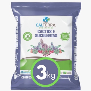 Substrato p/ Cactos e Suculenta 3kg 5 litros - Terra Adubada