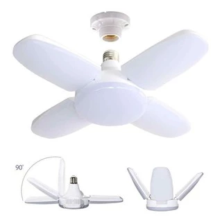 Lâmpada Led Pétala 60w Ajustável Multi Ângulos Luminária De Quatro Folhas