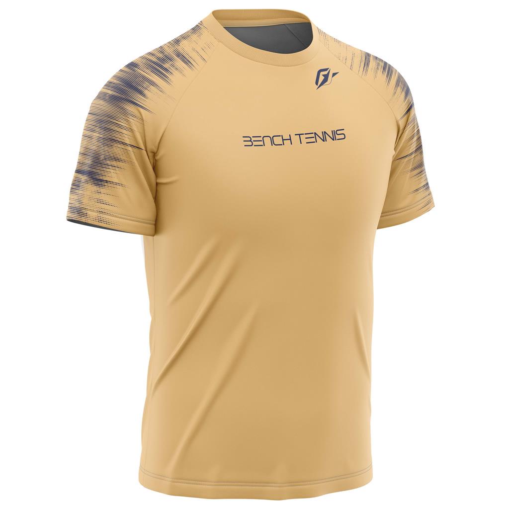 Camiseta Raglan Unissex Beach Tennis Tecnodots Ocre