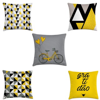 Kit 5 capas de almofadas decorativas personalizada