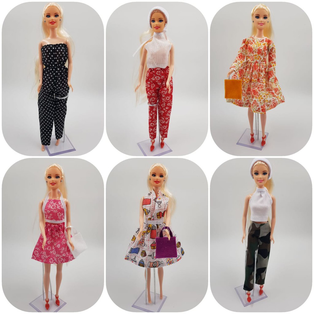 Roupa para boneca Barbie em croche - macaquinho curto em Promoção