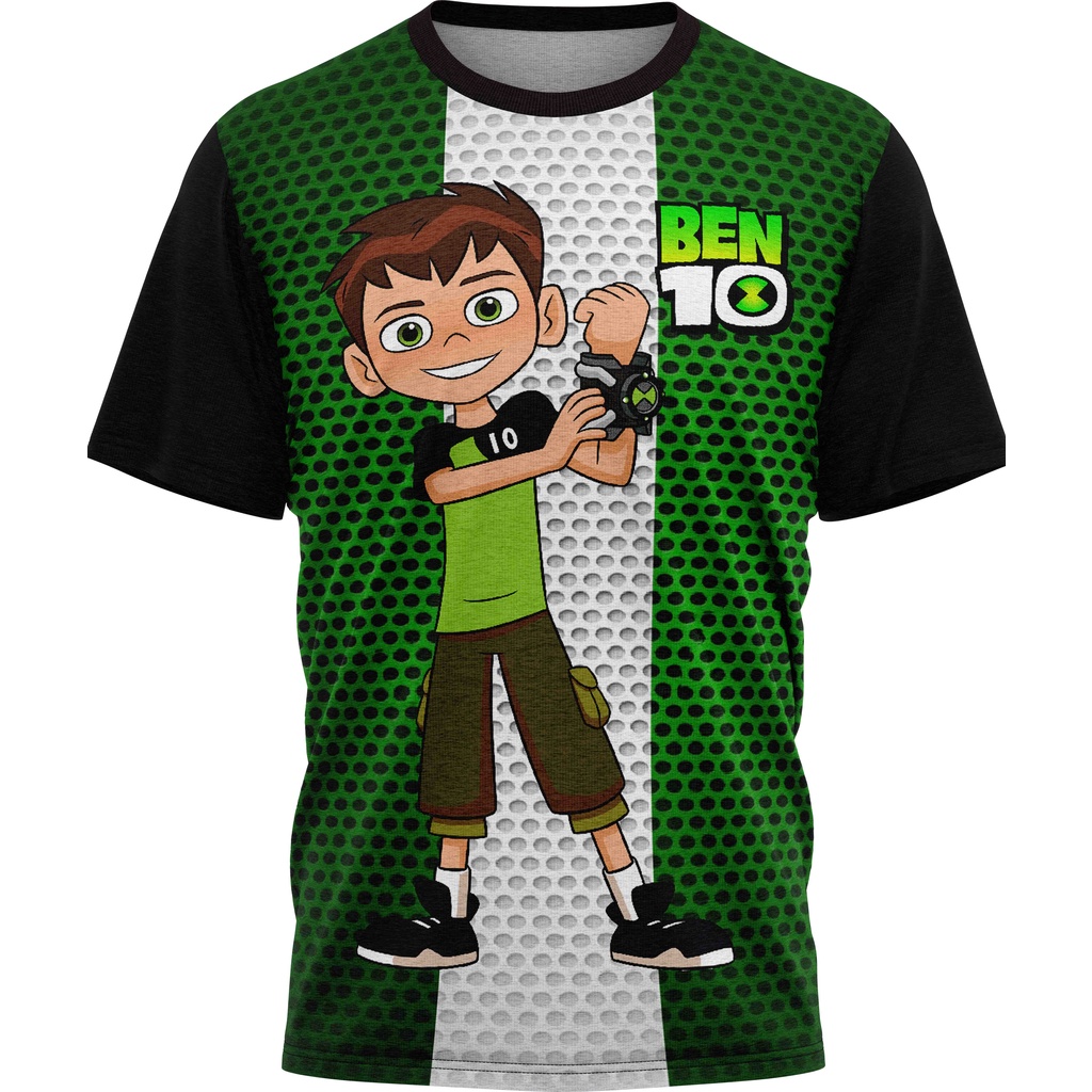 Ben 10 omniverse verde e preto T-Shirt t-shirt preto t camisa