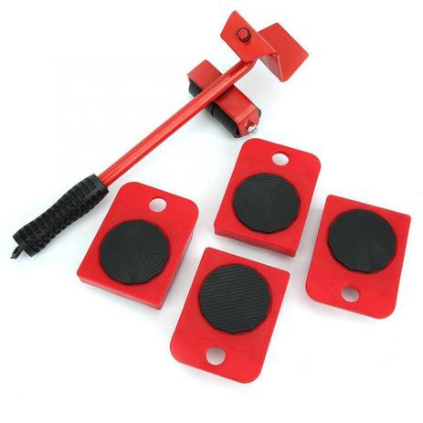 Aparelho Movedor Móveis Fácil Levantador Materiais Pesados Kit 5 Peças  Sliders