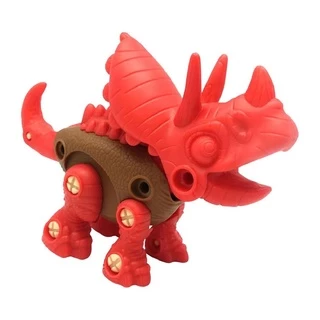 Junior Megasaur Monte Dino Triceratops Vermelho F0018 - Fun