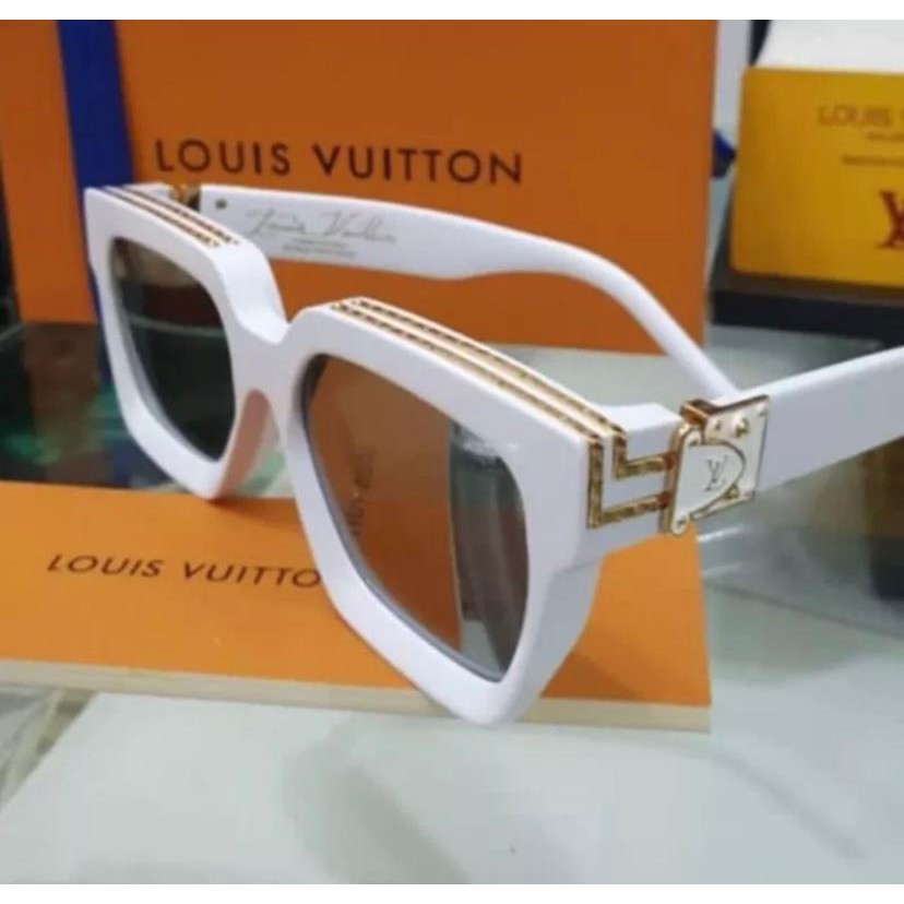 Óculos de Sol LOUIS VUITTON 1.1 Millionaire Premium Unissex Preto Feminino  Masculino Retro