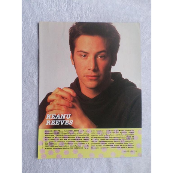 Materiais Keanu Reeves 3 | Shopee Brasil