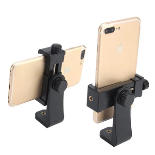 Suporte adaptador giratório para colocar celular no tripé na vertical ou horizontal para Tripé Rosca 1/4