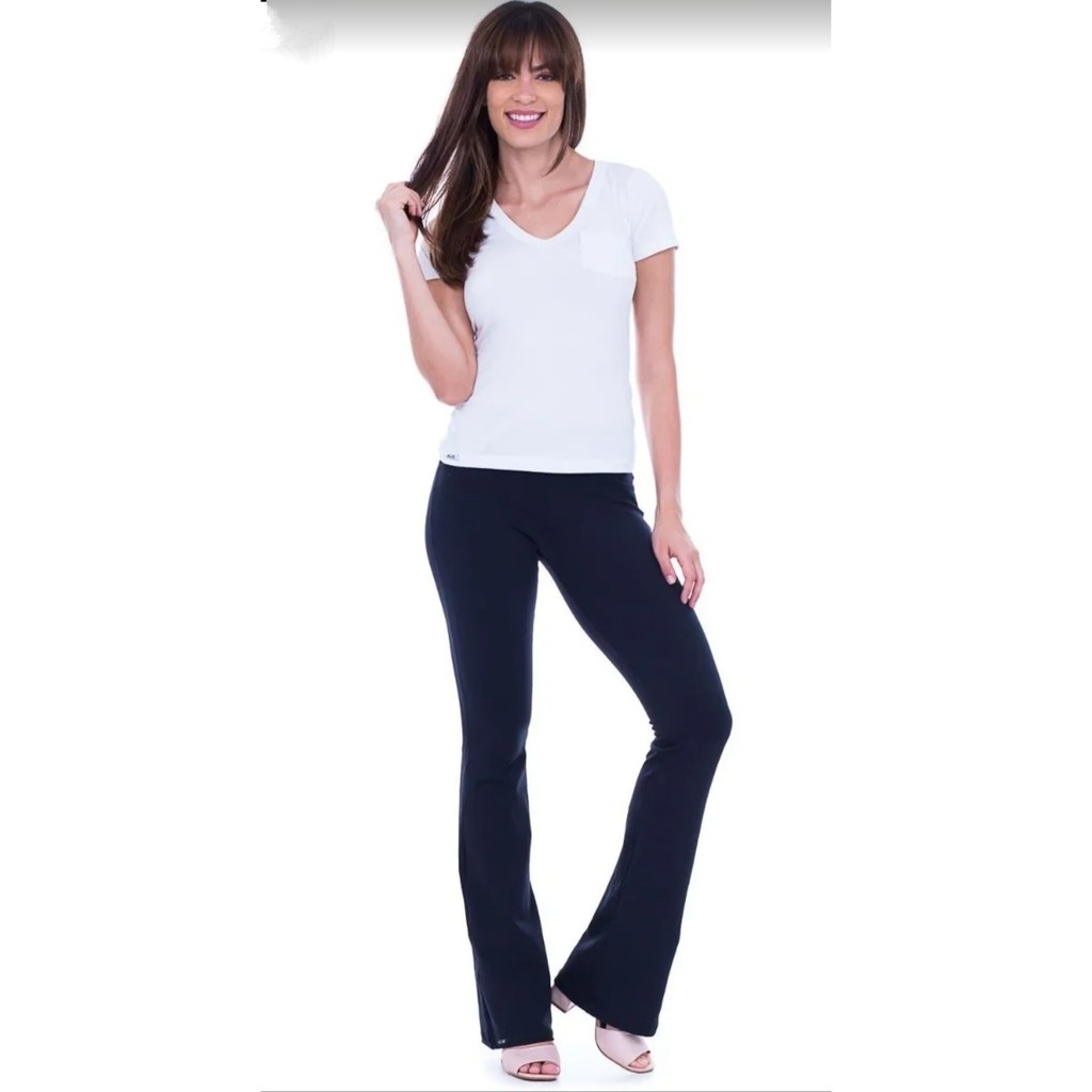 Calça Flare Legging K2B Cós Alto - Outros Moda e Acessórios