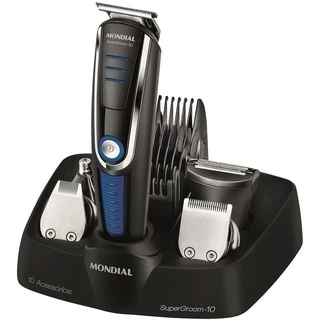 Máquina De Cortar Cabelo 10 Em 1 Barba E Corpo Mondial Bg-03