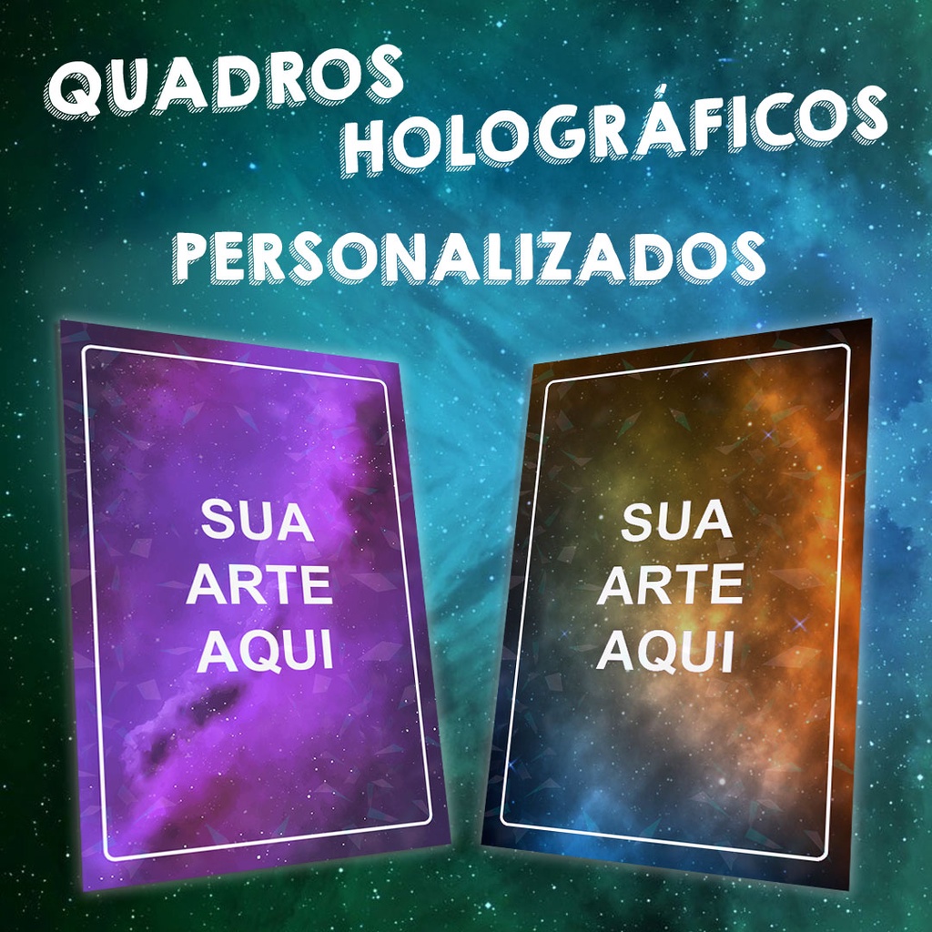 Quadro Holográfico personalizado / Placa Decorativa Holográfica Personalizada