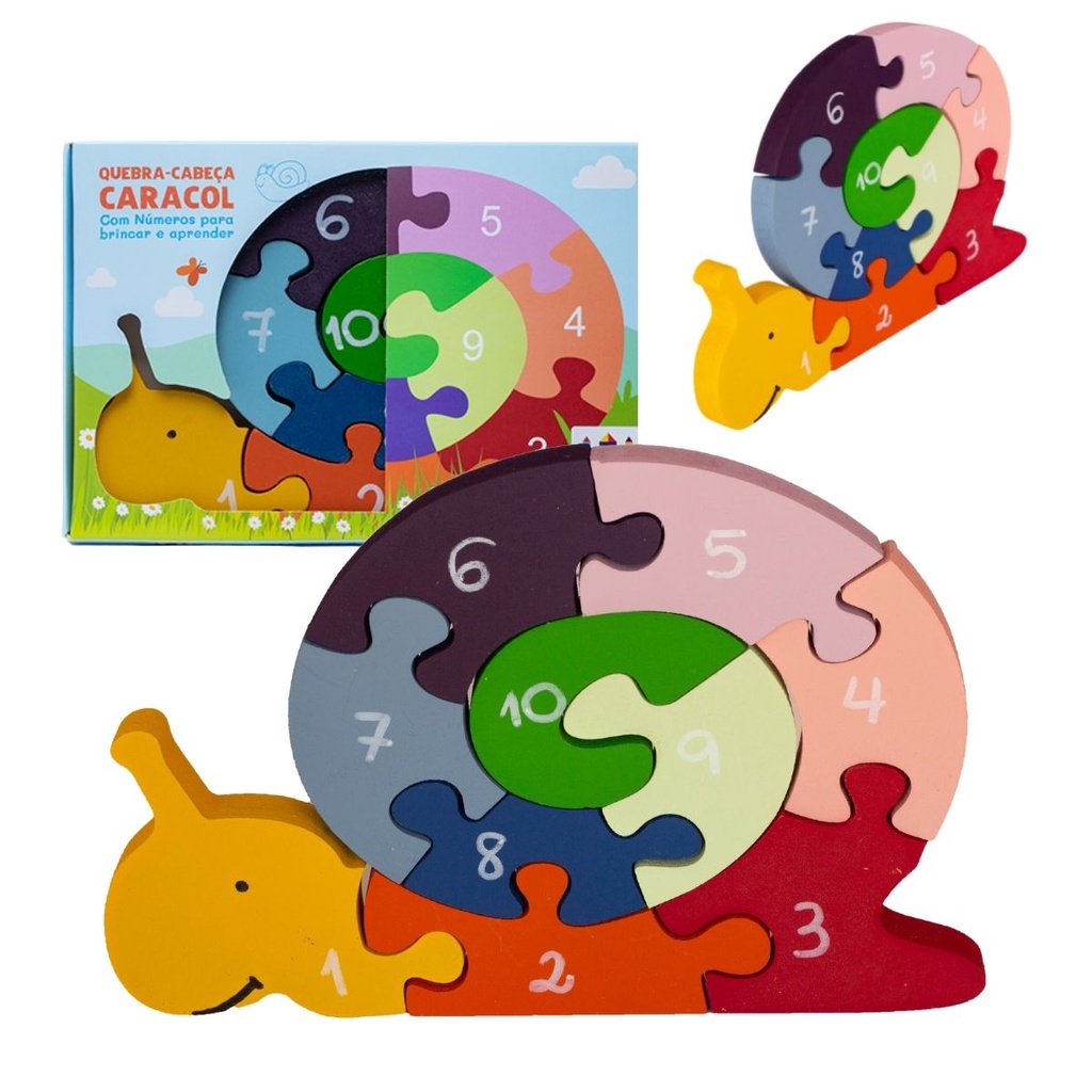 Jogo Quebra Cabeça - Tabuleiro com Números Ilustrado Pedagógico 3D -  Brinquedo Educativo Montessoriano - Carrefour - Carrefour