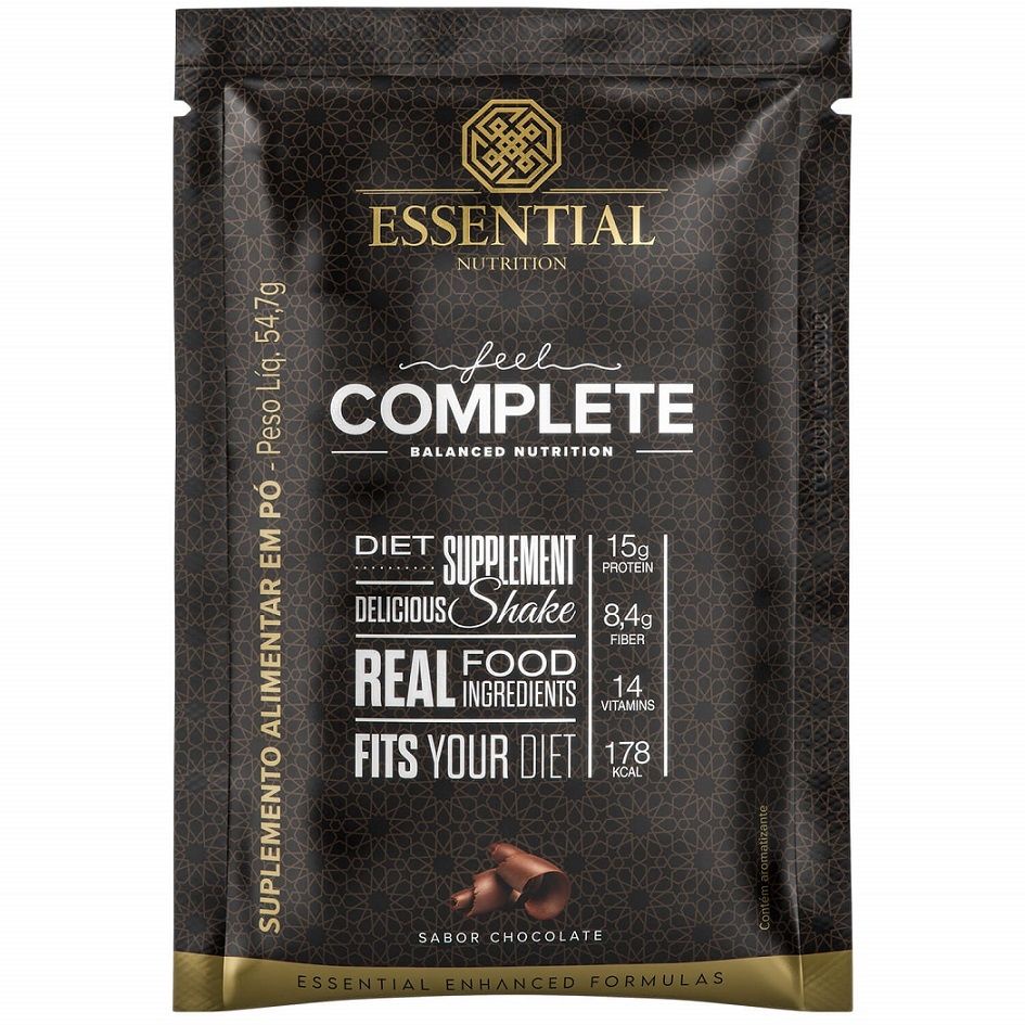 Feel Complete Sachê (54,7g) - Essential Nutrition - Chocolate | Shopee ...