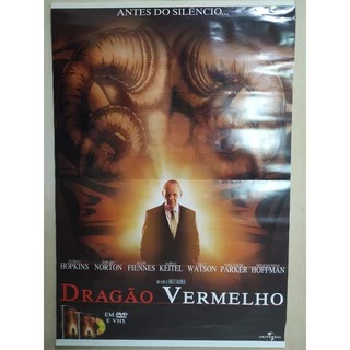 POSTER DE LOCADORA FILME DRAGÃO VERMELHO - Tam 94 cm X 64 cm