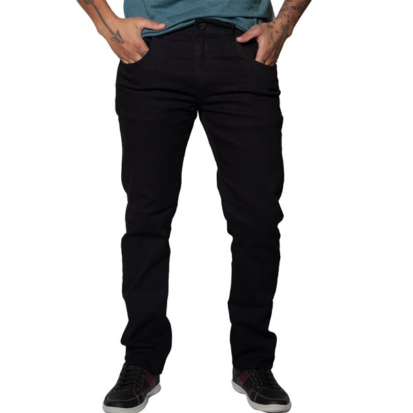 Calca jeans hot sale preta masculina