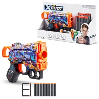 X-Shot - Skins - Menace - 8 Dardos - Spray Tag