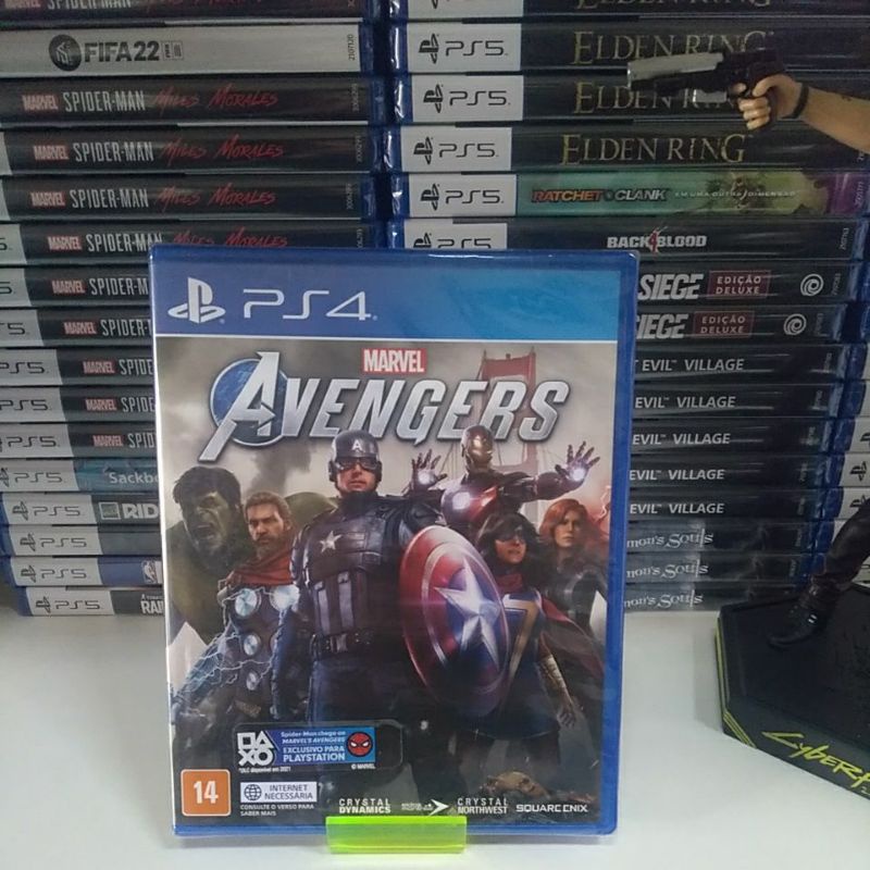 Jogo Marvel Avengers Ps4 Mídia Física Original Frete Grátis